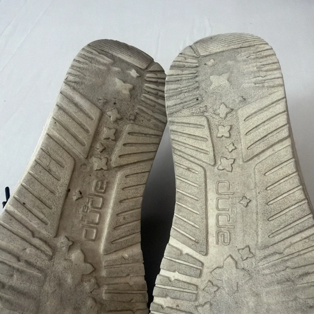 Hey Dude Loafers Women 7 M Wendy Holiday Sparkle Shoes Gray Canvas‎ Lace Slip On - Picture 9 of 16